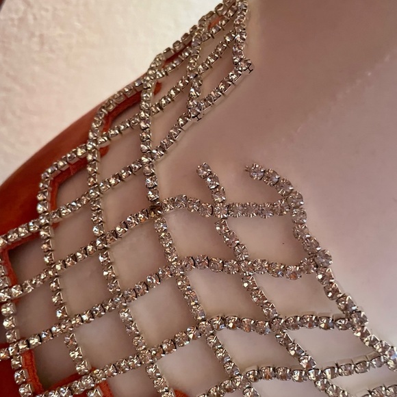 2 for $25 🛍️⭐️ Oh Polly gorgeous rhinestone skirt mini - Picture 2 of 5